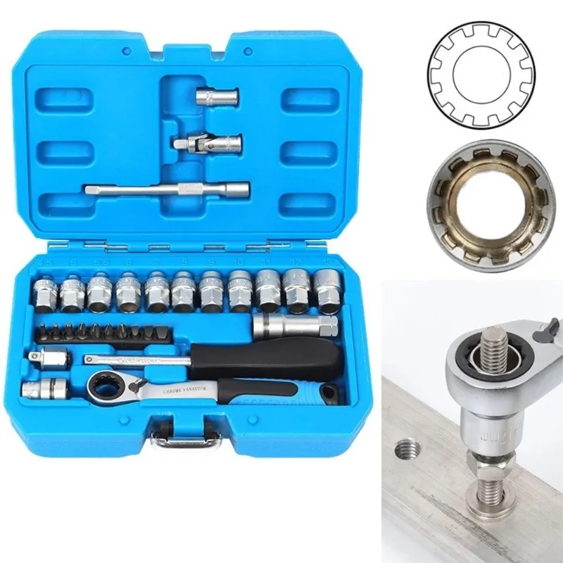 kit chave soquete catraca 29 peças