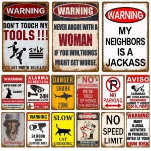 placa decorativa parede garagem vintage