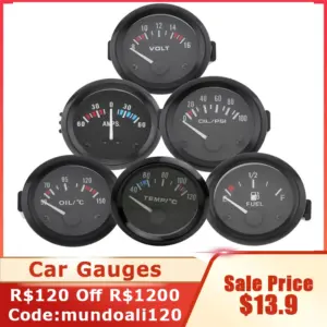 voltímetro automotivo 12v 52mm