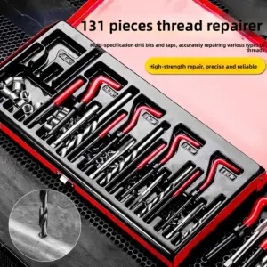 kit reparo de rosca automotivo 131 peças