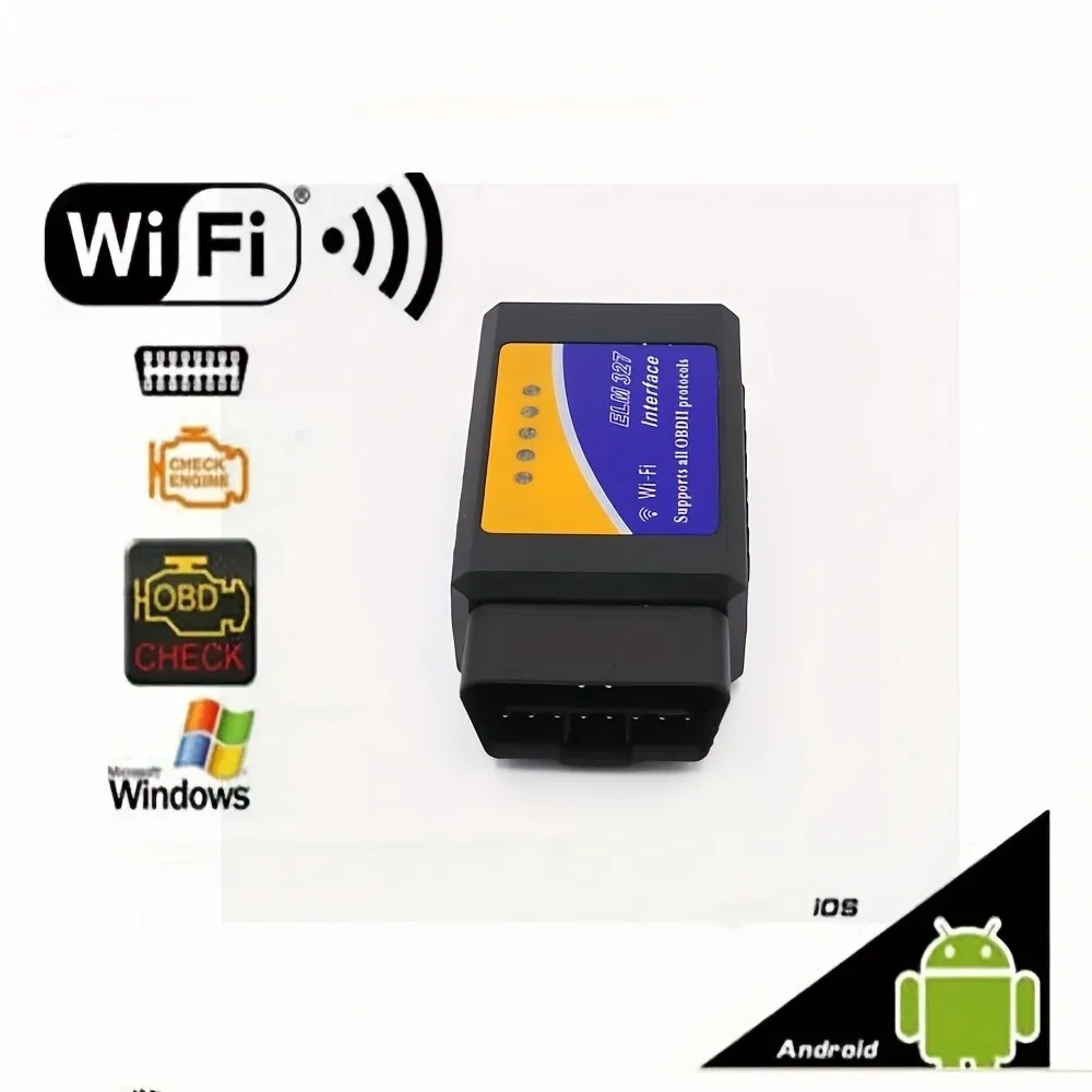 Scanner automotivo ELM327 OBD2 Wi-Fi para iOS e Android 12V - Imagem 6