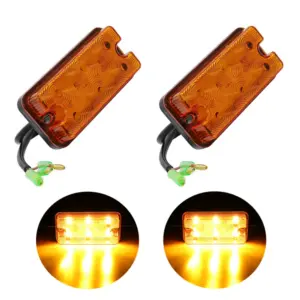 luz led ambar 12v-80v