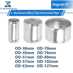 tubo intercooler universal alumínio 38mm