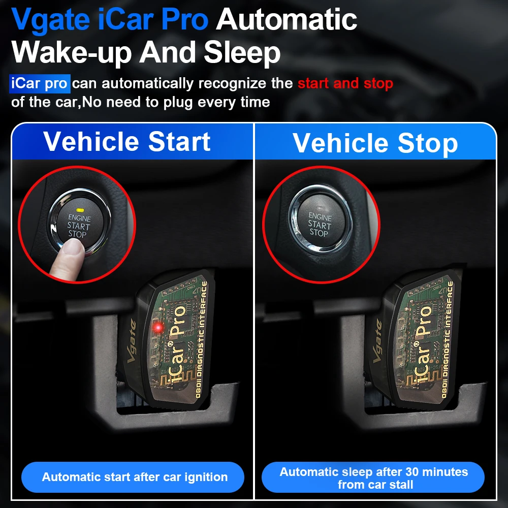 Scanner Automotivo Vgate iCar Pro ELM327 V2.3 OBD2 WIFI/BT4.0/BT3.0 - Imagem 4
