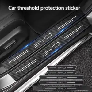 adesivo 3d fibra carbono protetor soleira porta
