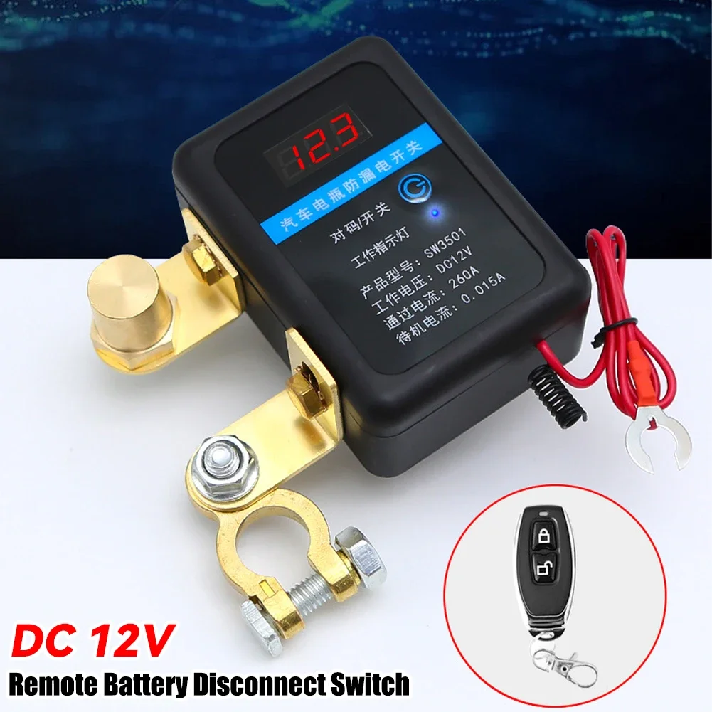 Interruptor de Bateria Remoto 12V 260A para Carro Caminhão SUV - Imagem 2