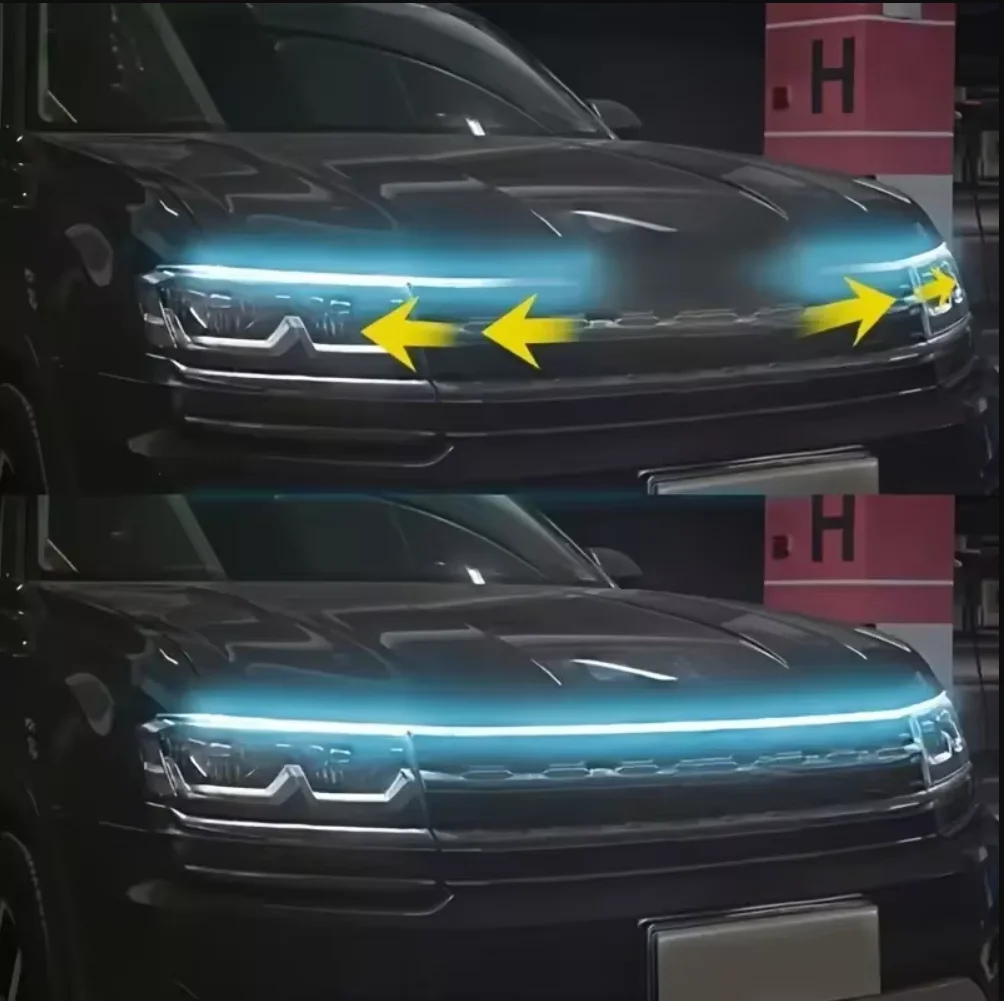 Luz Diurna LED Flexível para Capô Carro 12V 150cm ou 180cm - Imagem 2