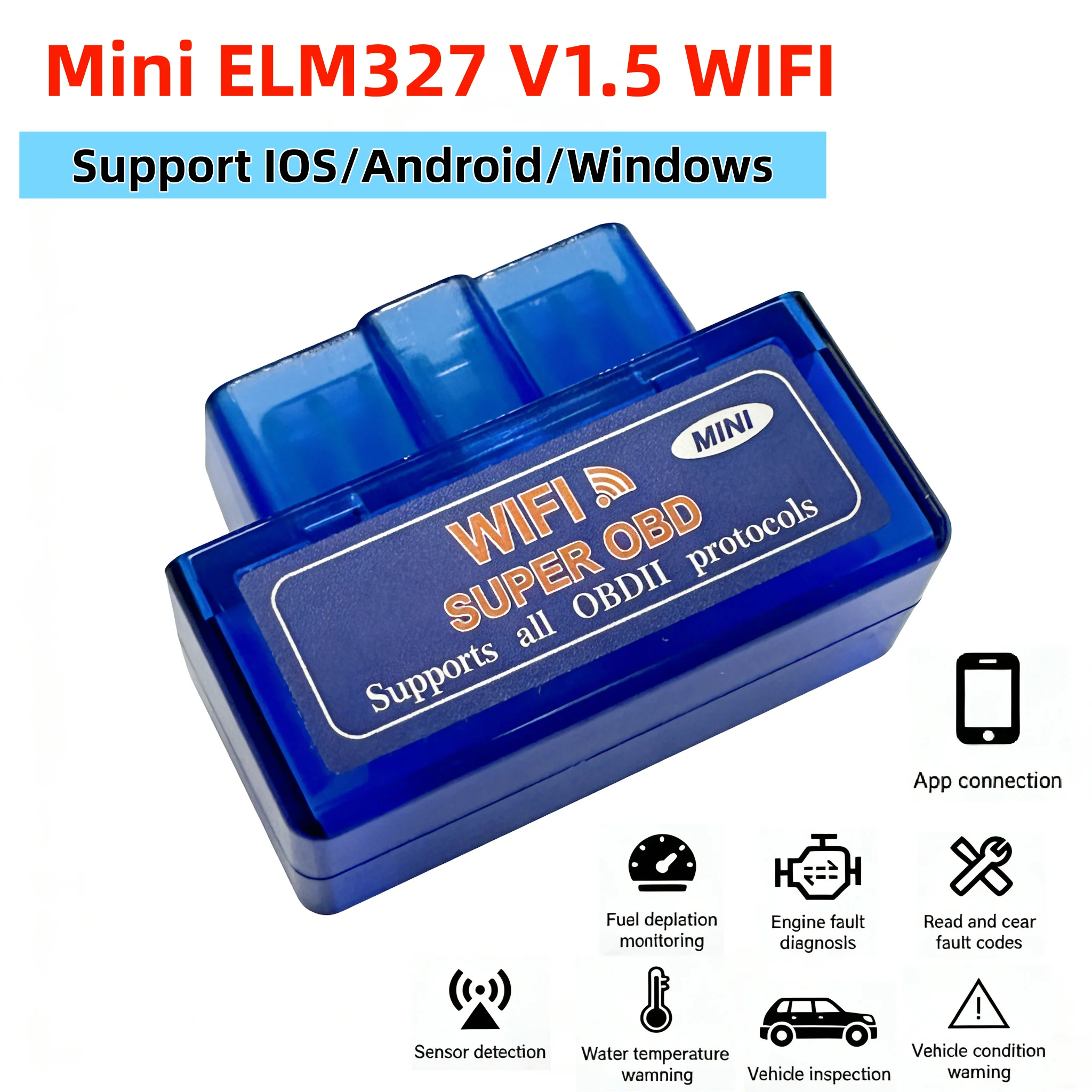 scanner automotivo elm327 wifi v1.5