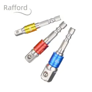 adaptador soquete haste hexagonal 1/4 3/8 1/2