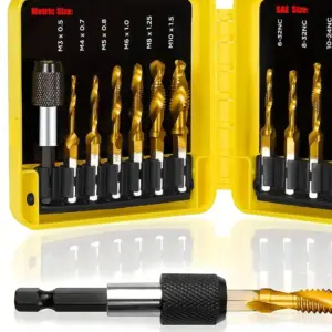 conjunto brocas titânio 3 em 1