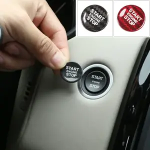 capa botão start stop land rover vermelha