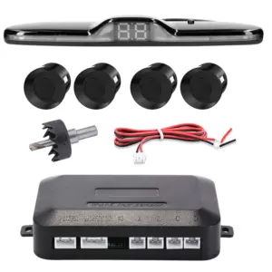 sensor de estacionamento 4 sensores display led 12v