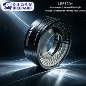 iluminador led microscópio 72 leds polarizado