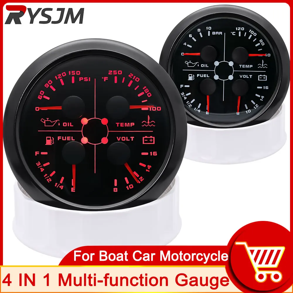 medidor multifuncional 4 em 1 85mm 12v