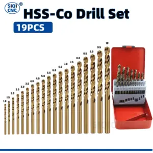 brocas helicoidais hss-co m35 aço inoxidável