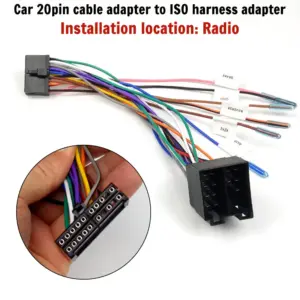 adaptador chicote iso 20 pinos