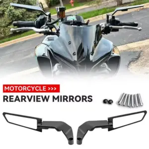 espelhos laterais motocicleta asas aerodinâmicas