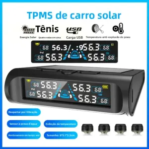 monitor pressão pneus tpms usb solar