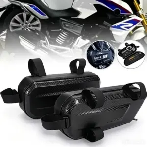 bolsa lateral moto triangular preta