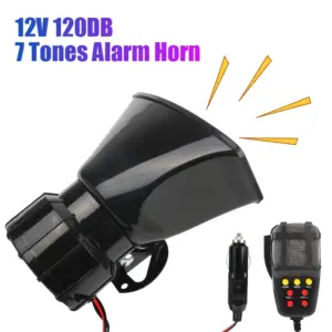 sirene de carro 12v 100w