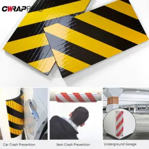 protetor de parede garagem espuma EVA amarelo e preto