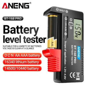 testador digital bateria aaa aa litio