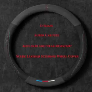 capa de volante couro camurça 37-38cm