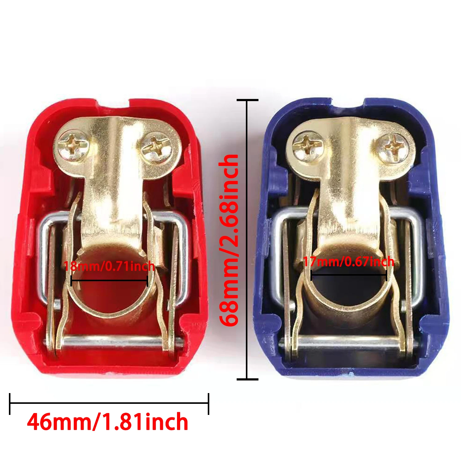 Conector Terminal Bateria Carro Liberação Rápida 12V 24V - Imagem 2
