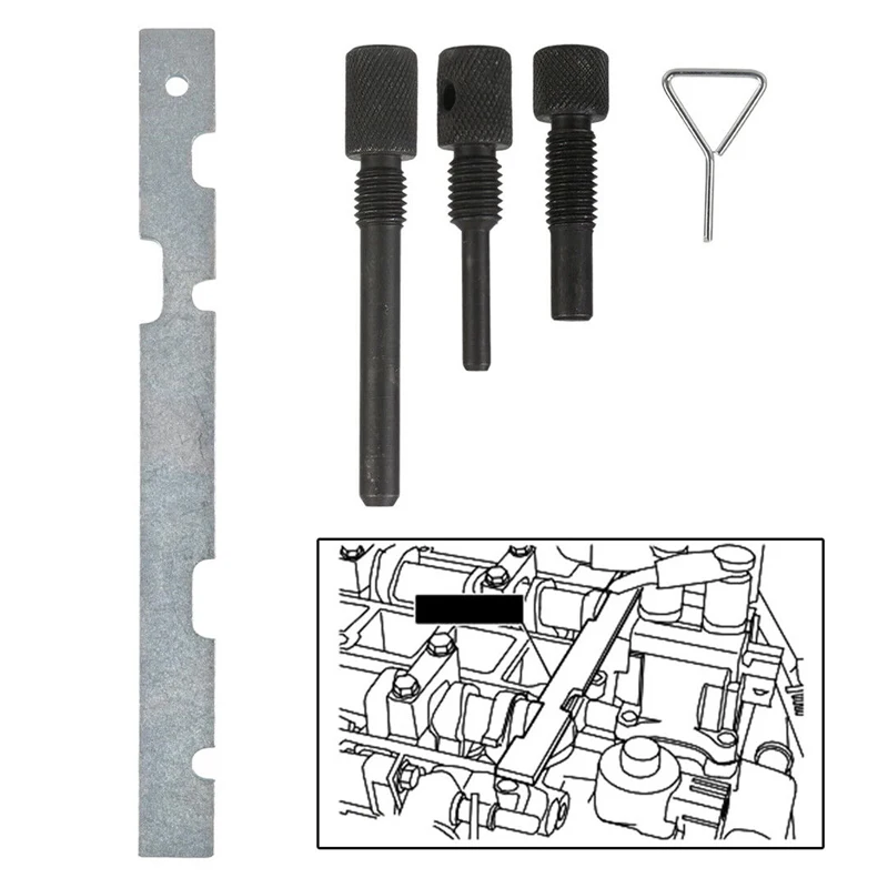 Kit Ferramentas Sincronismo Eixo Comando Ford Zetec Focus Puma - Imagem 2