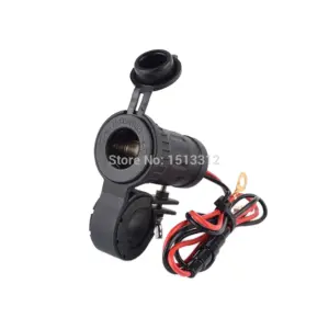 tomada 12v 24v moto guidão