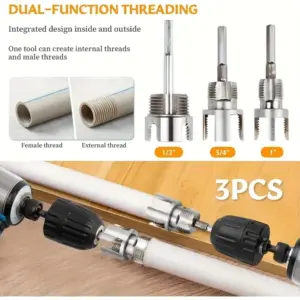 kit rosqueador tubos pvc ppr mpp