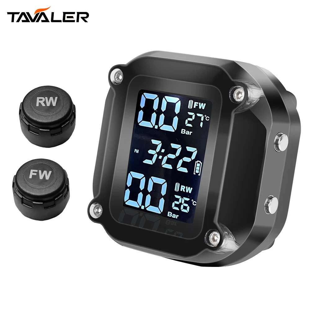 Monitor de Pressão Pneus Moto Kavaler M5 TPMS Universal - Imagem 2