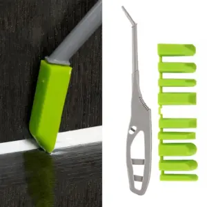 raspador de silicone e ângulo