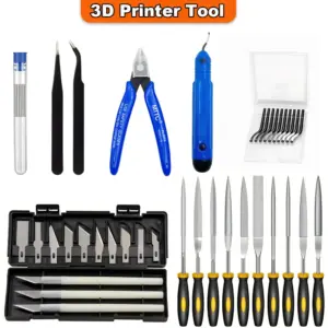 kit ferramentas acabamento impressão 3d