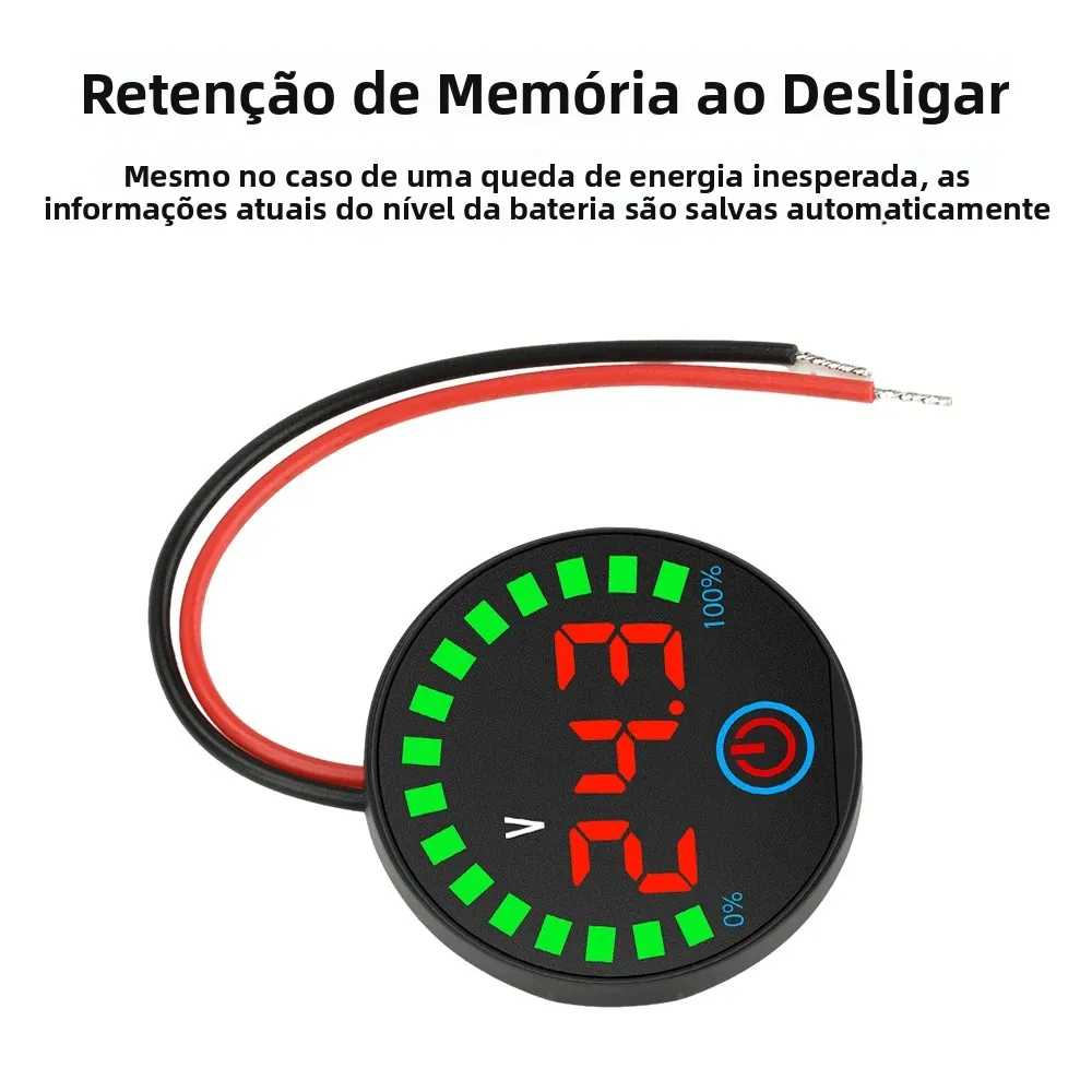 Indicador de Tensão de Bateria DC 7-55V LED - Imagem 5