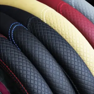 capa de volante couro pu 37-38cm