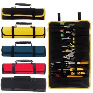 bolsa de ferramentas de enrolar lona 22 bolsos