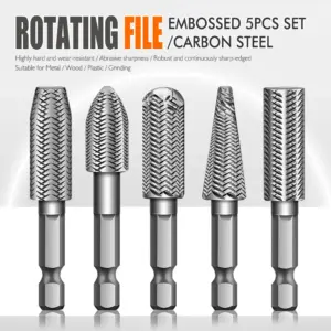 conjunto limas rotativas aço carbono