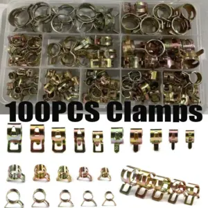kit 100 abraçadeiras mola mangueira