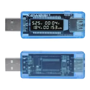 testador usb voltagem corrente capacidade