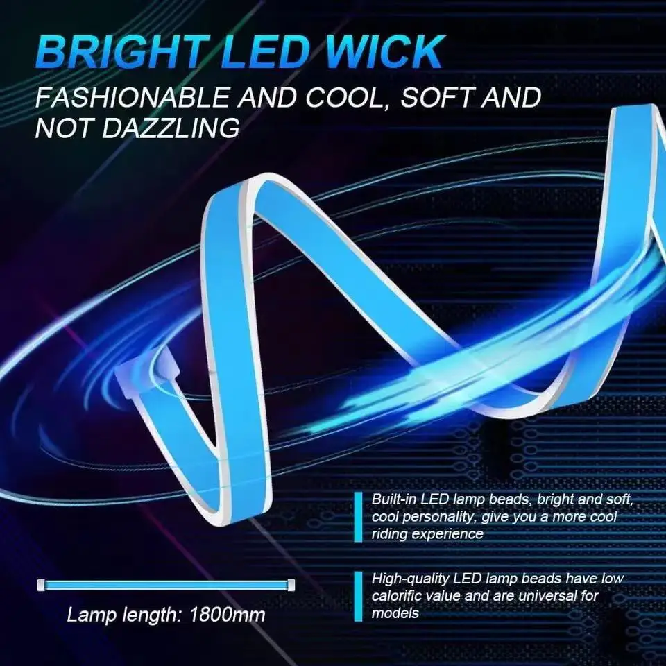 Luz Diurna LED Flexível para Capô Carro 12V 150cm ou 180cm - Imagem 4