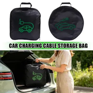 bolsa organizadora cabo carregador carro elétrico