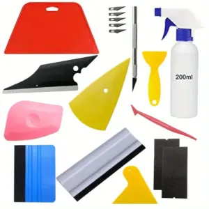kit ferramentas aplicação película automotiva