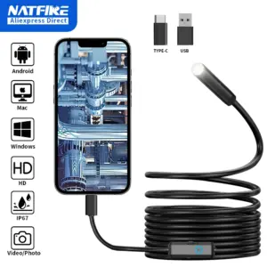 câmera endoscópica usb-c 7mm