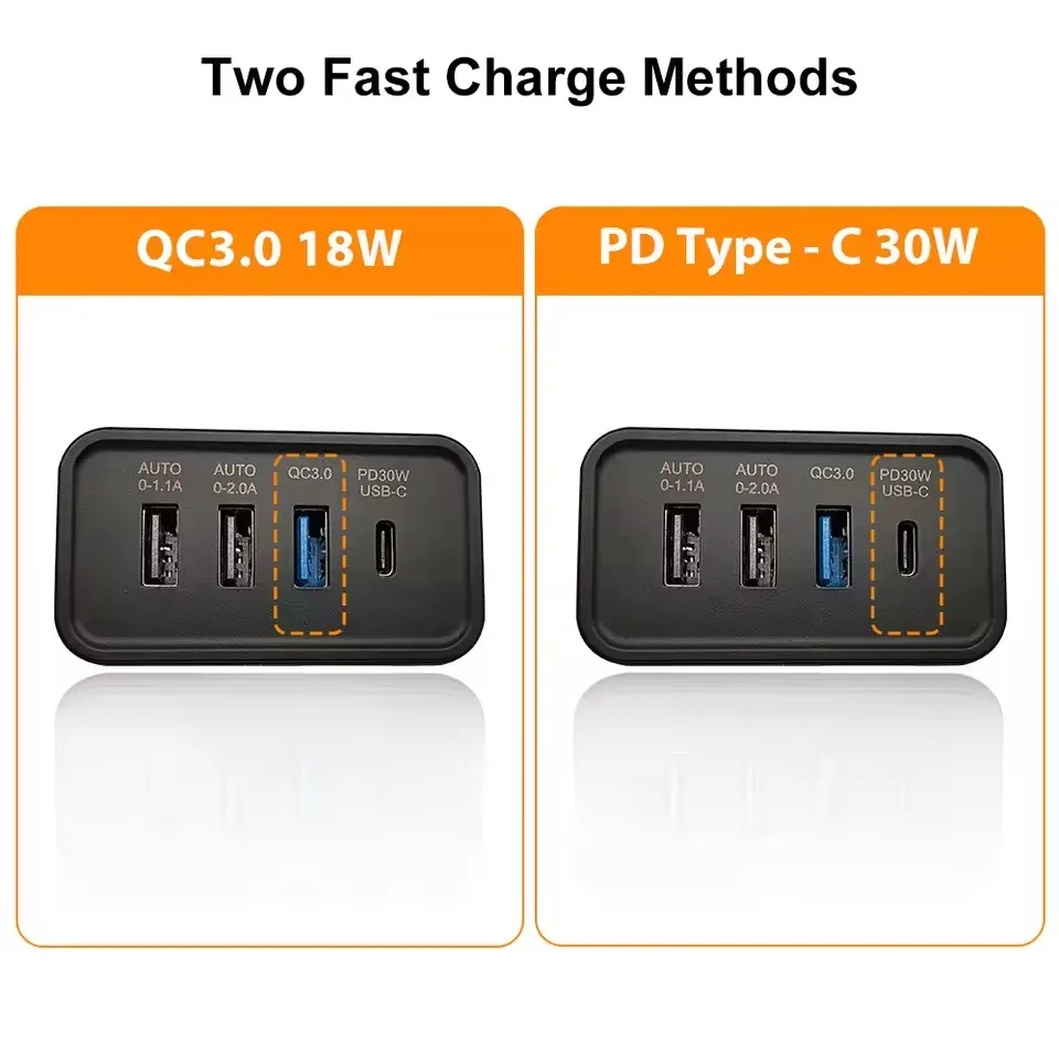 Inversor automotivo 200W 12V para 220V com USB QC3.0 e PD - Imagem 5