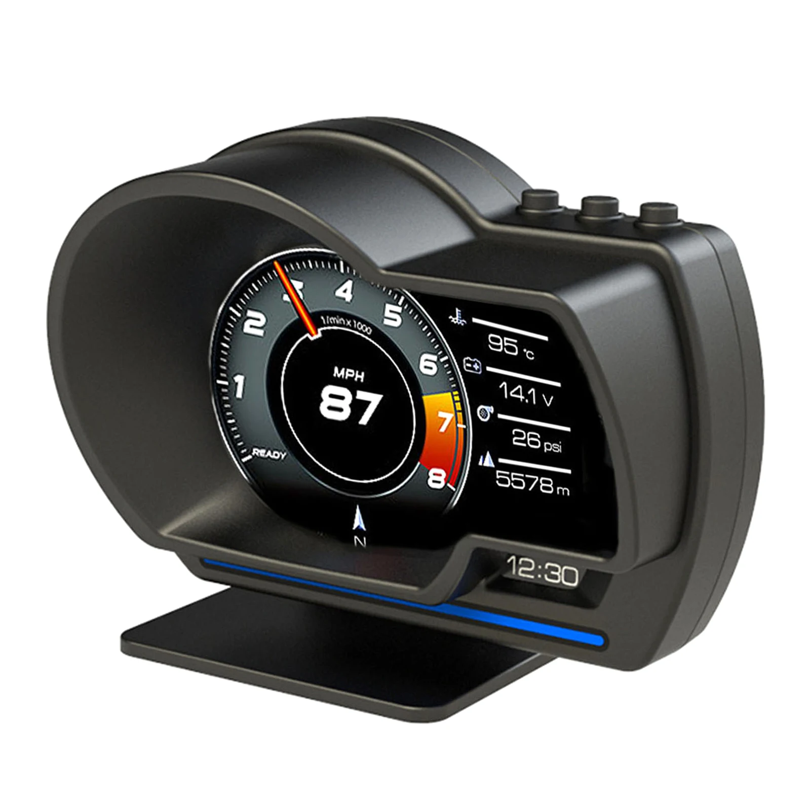 Head Up Display OBDII GPS Velocímetro AP-6 para Carros - Imagem 6