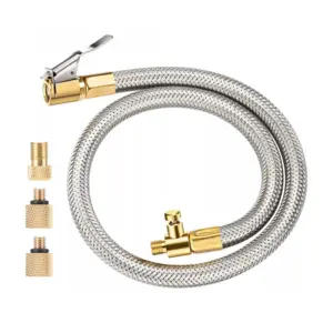 mangueira extensora inflador pneu válvula presta