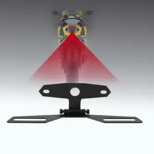 suporte placa dobrável motocicleta atv