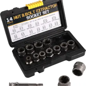 extrator de parafusos soquetes torção 3/8