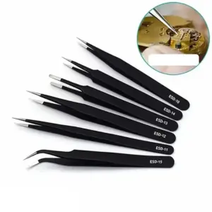 conjunto 6 pinças longas precisão